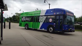 Pace Bus 2025 Gillig Low Floor Plus HEV 35 25528 On Rt 509 25517 25529 On Rt 505