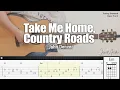 Download Lagu Take Me Home, Country Roads - John Denver | Fingerstyle Guitar | TAB + Chords + Lyrics