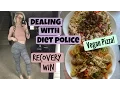 FULL DAY OF FOOD Dealing With Comments In Recovery PIZZA NIGHT