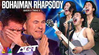 Download The Extraordinary Voice of Twins 3 | Makes the Judges Cry With the Song Bohaiman Rhapsody | AGT 2023 MP3