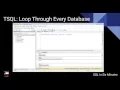TSQL Fast Loop Through Every Database