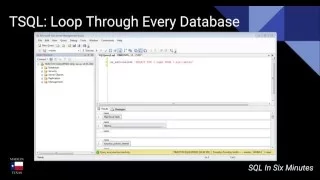 TSQL Fast Loop Through Every Database