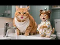Lagu Mama Cat Feels Insecure About Not Knowing Makeup—Ginger Kitten Helps Her Shine for the Festival 💄🐾