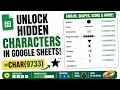 Symbols Emojis Arrows Shapes Braille Fun in Google Sheets