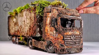 Restoration Abandoned Mercedes-Benz Actros Semi Trailer Truck | ULTIMATE Transformation!