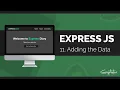 Learn Express JS by building a Project 2023 - Part 11 Adding to the Database