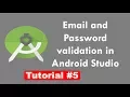Email and Password validation in android studio