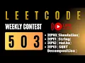 LeetCode Weekly Contest 503 Solutions Sqrt Decomposition Maths Q1 to Q4 Easy Way Explained