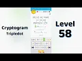 Cryptogram Tripledo Level 58 Solutions Logic Puzzle Game Mini Boss