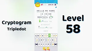 Cryptogram Tripledo Level 58 Solutions Logic Puzzle Game Mini Boss