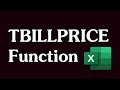 How to Use the TBILLPRICE Function in Excel