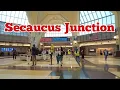 Walk tour inside Secaucus Junction in Secaucus New Jersey USA