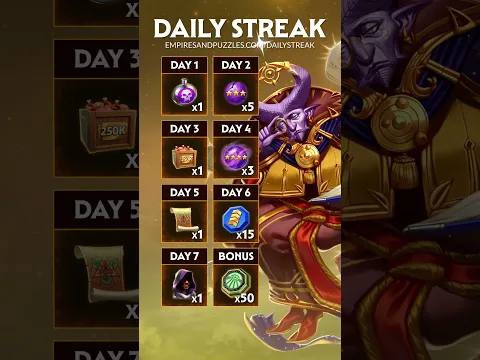 Don’t forget to claim your Daily Streak gift! 🎁 #dailystreak #loginreward #freeloot #shorts