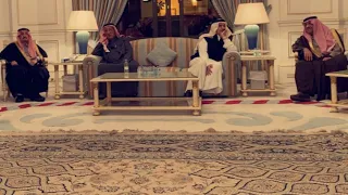 أبناء الأمير بندر بن محمد بن عبدالرحمن  رحمه الله  يستقبل المعزين بوفاة والده دندنها
