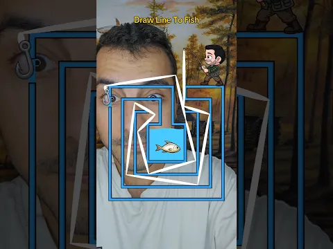 The fisherman's game of a maze and catching a fish with a fishing rod #fishing #maze #puzzle #game