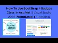 How to use bootstrap 4 badges class in asp net visual studio 2019 4 tutorials 5