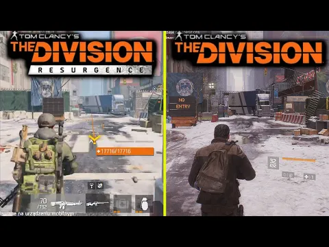 The Division Resurgence Mobile vs PS4 The Division Early Graphics Comparison