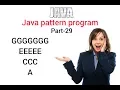 Java pattern program part 29 Easy Learning Genius