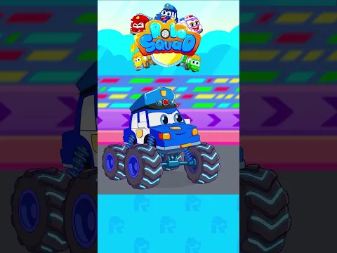 Police Car Turn into Super Monster Car | I Wanna Be Superhero | Nursery Rhymes | RoboSquad #shorts