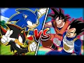 Goku Vegeta VS Sonic Shadow Sprite Animation