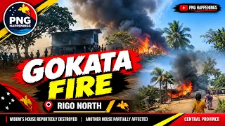 FIRE DESTROYS HOME | Widow’s House Burnt in GOKATA, Rigo North, Central Province | PNG Happenings