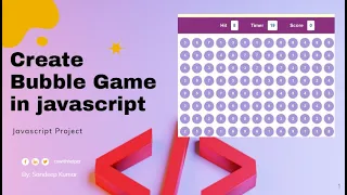 Create a Bubble Game in javascript basic javascript project