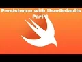 Persistence with UserDefaults Part 2
