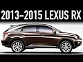 2013-2015 Lexus RX 350 The Only Good Used SUV