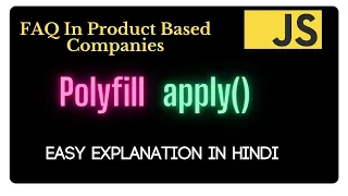 Polyfill of apply method in Hindi JavaScript Interview Questions
