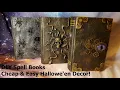 DIY Spell Books Potion Books - CHEAP EASY HALLOWEEN DECOR