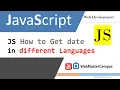 JavaScript How to Get Date in Different Languages
