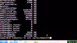 How to check ram usage in Linux Shell terminal