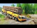 REAL DANGER Driving Logging Trucks Across Rivers EXPOSED