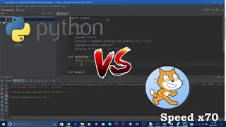 Python VS Scratch Speed Coding Pong Game