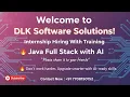DLK Software Solutions - Java Full Stack with AI Training Internship Chennai Software