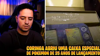 CORINGA ABRIU UMA CAIXA ESPECIAL DE 25 ANOS DO POKEMON!! PEGOU UMA CARTA ESPECIAL