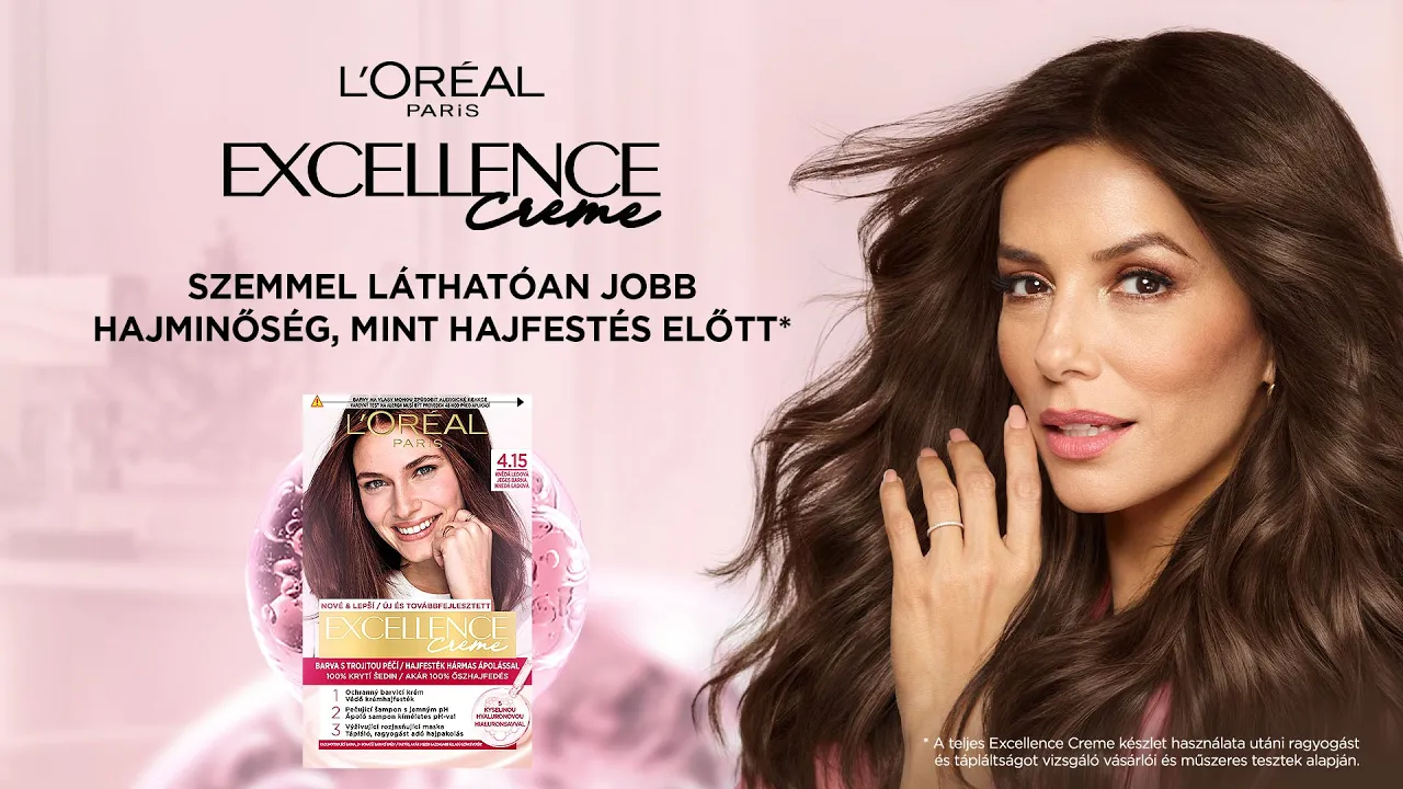 L'Oréal Paris Magyarország — L'Oréal Paris Excellence Crème - Hair Dye Ad (YouTube video ad)