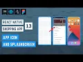 React Native Wine Shop App - App Icon Splash Screen Expo