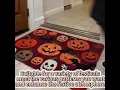 3pcs Door Mat Halloween Welcome Door Rug Kitchen Flannel Mat