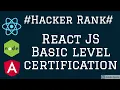 Hacker Rank React JS Certification Basics