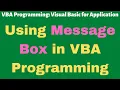 Using Message Box in VBA Programming Excel VBA Visual Basic for Application