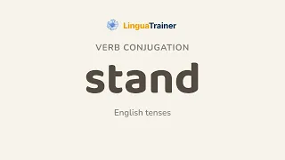 STAND in All 12 English Tenses Learn English with Examples