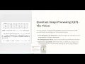 Quantum Leaps in Image Processing QIP