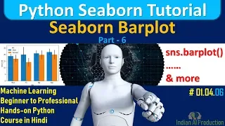 Seaborn barplot Python Seaborn Tutorial in Hindi Part-6 Machine Learning Tutorial 04 6