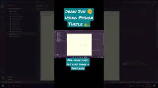 Draw Sun Using Python Turtle