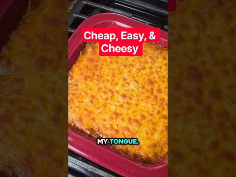 Cheap, Easy, & Cheesy #cheapmeals #cheesy #budgetrecipe #budgetmeals #poormanscomfortfood
