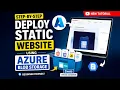 Deploy a Static Website on Azure Blob Storage FREE Hosting Step-by-Step Azure Tutorial
