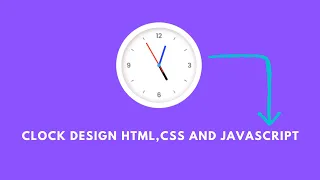 Javascript Clock Working Analog Clock UI Design HTML CSS