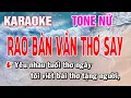 Download Lagu Karaoke Rao Bán Vần Thơ Say Tone Nữ | Beat Gia Hân