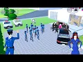 Lagu Mobil Polisi Hilang Dicuri 😱 | Pasukan Polisi Genji Datang Menyergap ‼️ | Sakura School Simulator